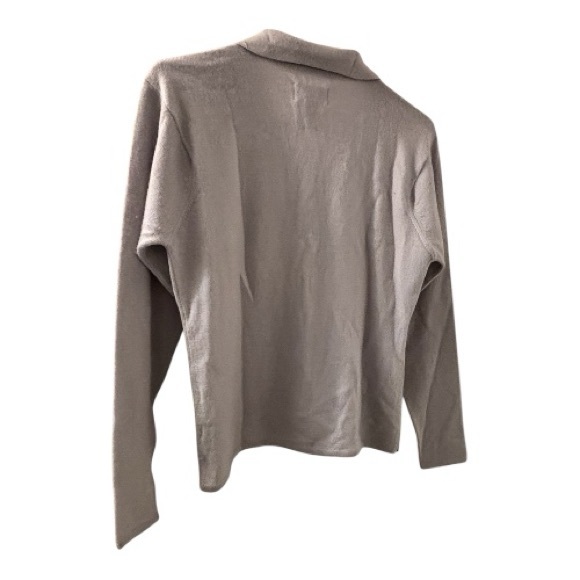 Cutter Buck Y2K Sample Wool Silk Knit Sweater Top Light Neutral Minimalist Boho - Picture 5 of 12